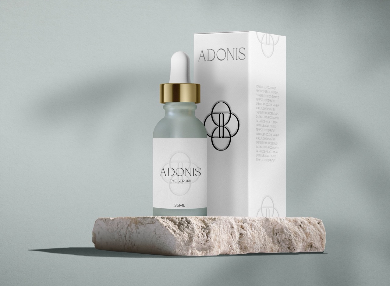 Adonis packaging mockup