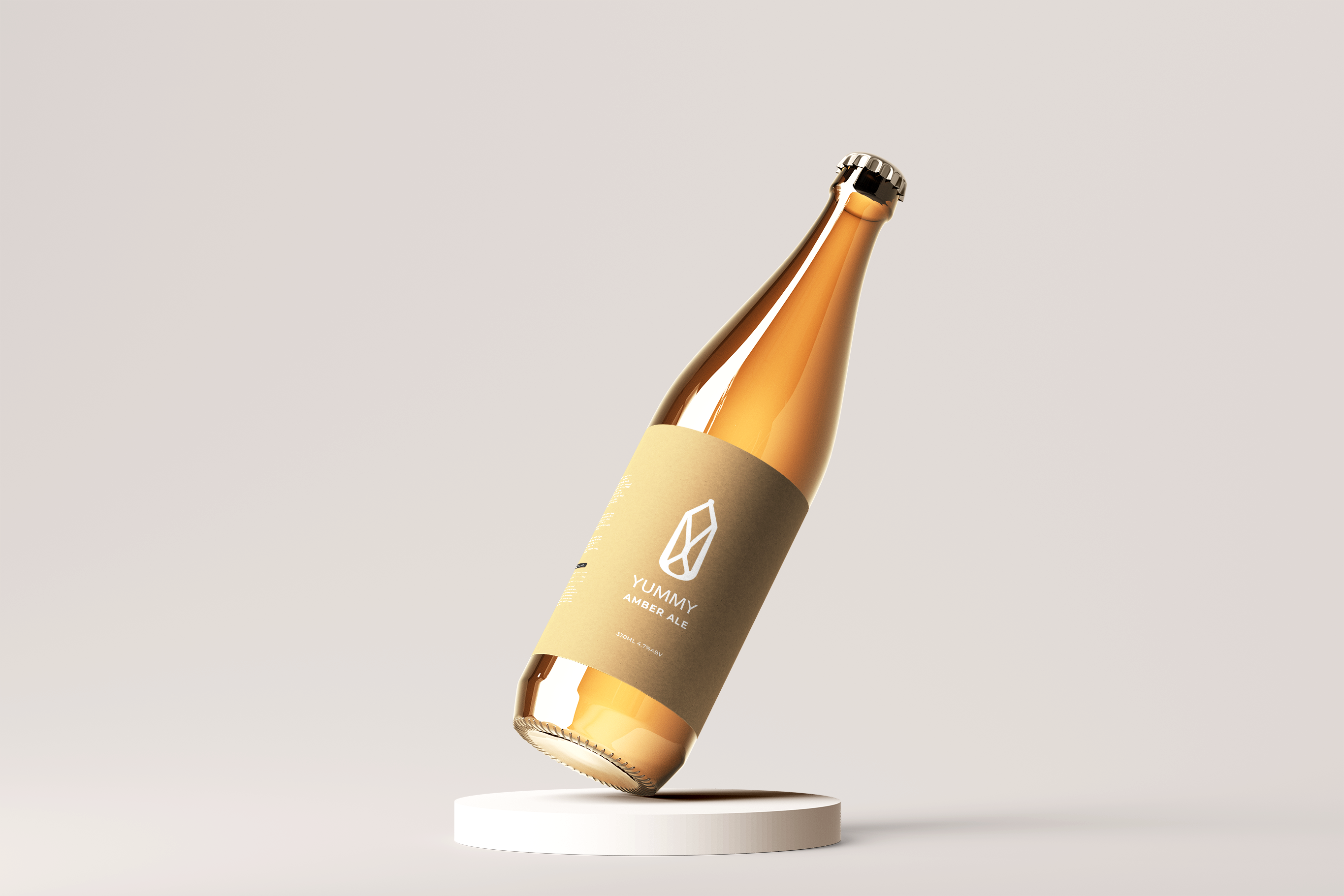 Yummy Amber Ale packaging