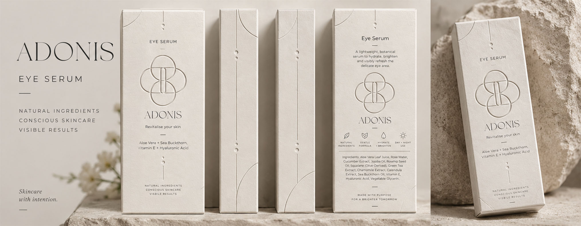 Adonis packaging mockup